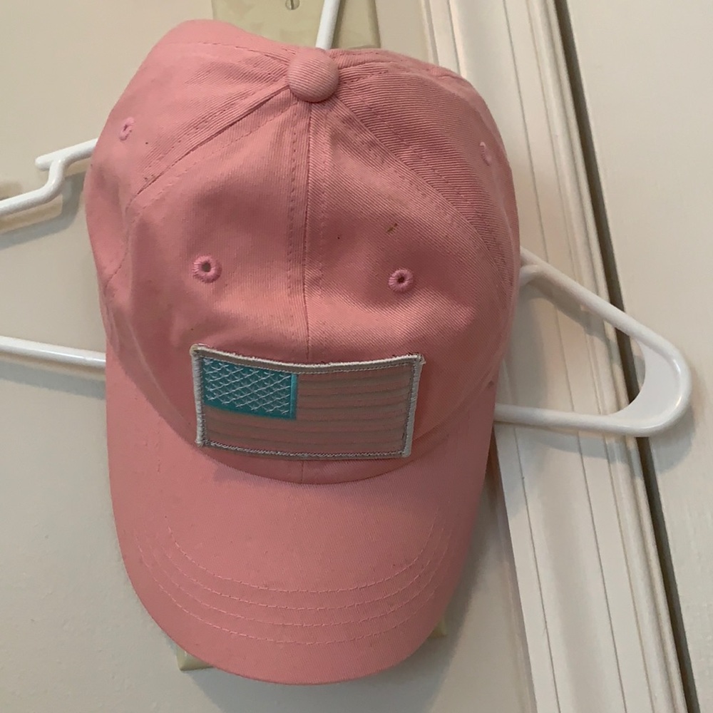 Pink American flag hat